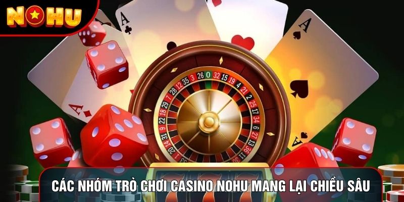 Các nhóm trò chơi Casino Nohu mang lại chiều sâu trải nghiệm Các nhóm trò chơi Casino Nohu mang lại chiều sâu trải nghiệm